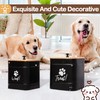 DD 2 Pack Dog Treat Container for Countertop, Black Dog