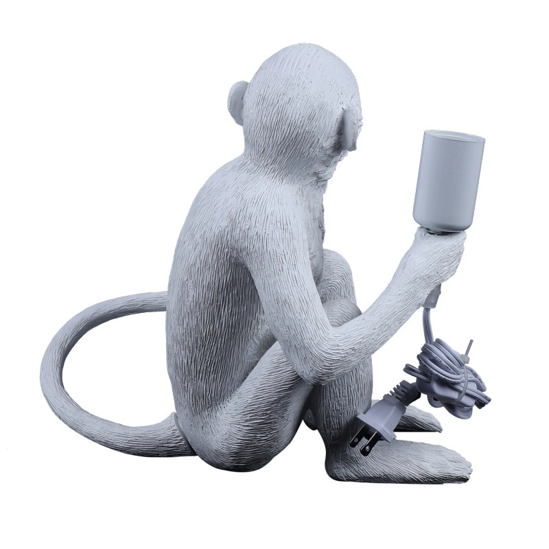 Unbranded Monkey Table Lamp Nordic Light Resin Simian Hanging Rope