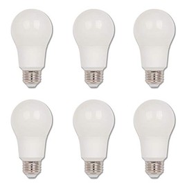Westinghouse 5133100 9 Watt LED Bulbs (60 Watt Equivalent) Omni A19, Bright White, ENERGY STAR, Dimmable LED Bulbs, E26 Medium Base, 6-pack