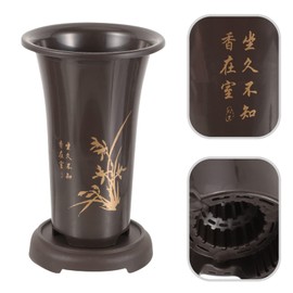 Sosoport 2 Set Large Ceramic Orchid Planting Pot Green Orchid Planting Pot for Outdoor/Indoor Decor Planter Tray for Living Room Bedroom