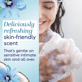 Vagisil Feminine Wash for Intimate Area Hygiene, Scentsitive Scents, pH Balanced and Gynecologist Tested, 360mL, Coconut Hibiscus