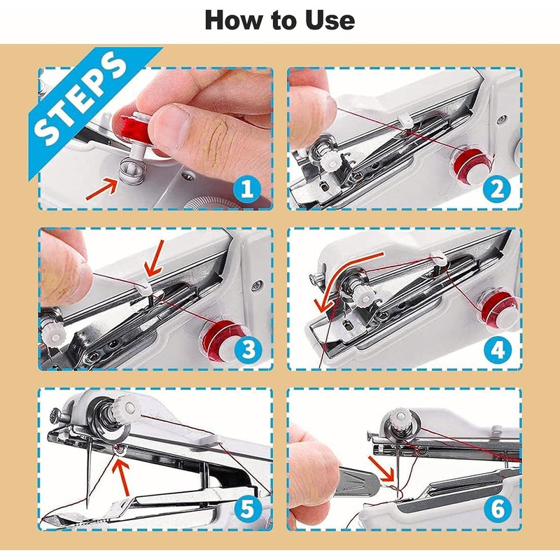 Joomouney Handheld Sewing Machine, Mini Sewing Machine, Cordless Portable