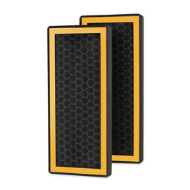 HoMedics TotalClean PetPlus Carbon Replacement Filters | 2 Activated Carbon Odor Filters for AT-PET01, AT-PET02 | Removes Unpleasant Odors Associated with Pets