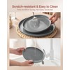 Famiware Milkyway Stoneware Dinnerware Sets with Pasta Bowls, Service for