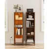 Apetaccat Book Shelf with LED Lights, Modern 4-Tier Bookcase, Open