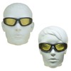 Bikershades Motorcycle Safety Night Riding Glasses Yellow Removable Foam Men
