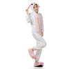 Ultra Soft Plush Pink Easter Bunny Costume Cosplay Sleepsuit M