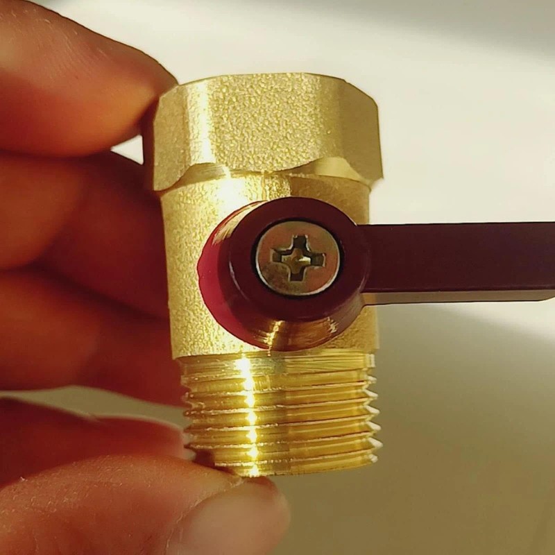 txuzong Shut-off Valve 1/2 Inch Pack of 2 Brass Ball