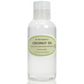 Dr.Adorable 4 oz Premium FRACTIONATED COCONUT OIL Pure Cold Pressed Guaranteed Best Quality