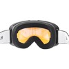 Black Crevice Ski Goggles with Cylindrical Lenses Black/Blue Revo