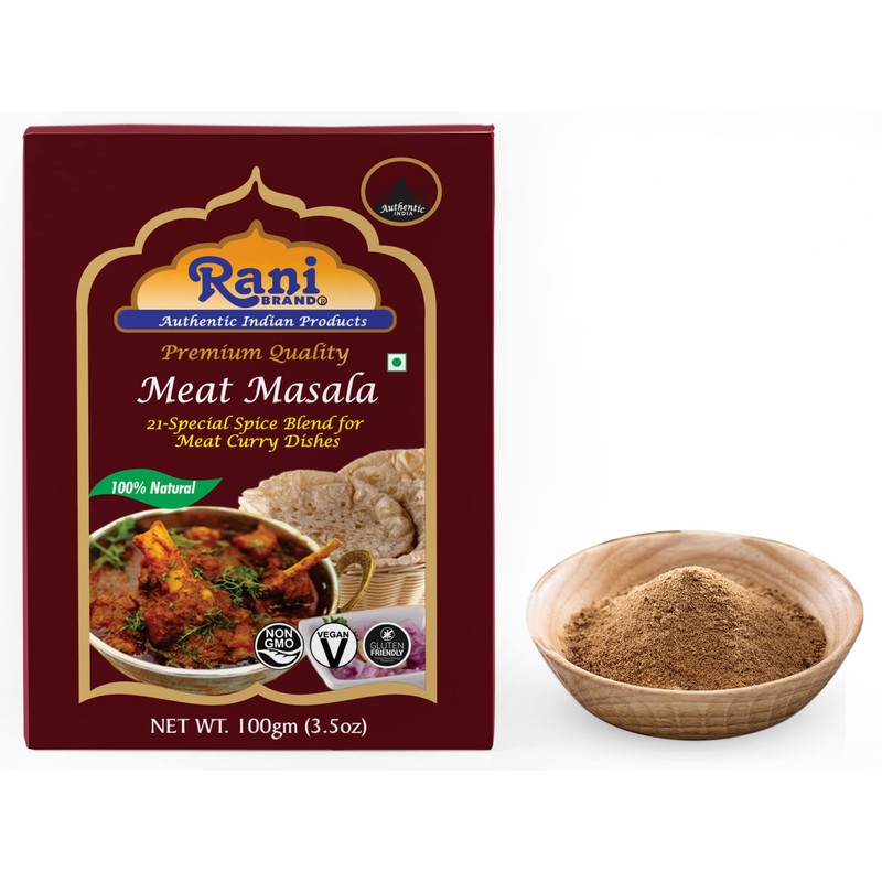 Rani Meat Curry Masala 21-Spice Blend 3.5oz (100g) ~ All