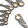 WORKPRO 8PCS Flex-Head Ratcheting Combination Wrench Set 9-17 mm 72-Teeth