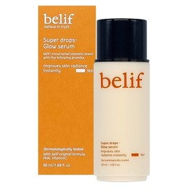 Belief Super Drops Glow Serum 50ml x 2 Pore Serum Vitamin C Ampoule / 빌리프 슈퍼 드랍스 글로우 세럼 50ml x 2개 모공세럼 비타민씨앰플