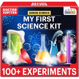 Doctor Jupiter My First Science Kit for Kids Ages 4-5-6-7-8 | Christmas, Birthday Gift Ideas for 4+ Year Old Boys & Girls | Toy Stem Kit with 100+ Experiments | Learning & Educational Projects