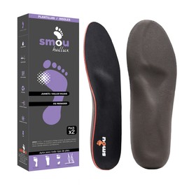 SMOU HALLUX Insoles for Hallux Valgus Shoes Women | Insole Orthopaedic Shoes Women - Men | With Hallux Valgus Splint | Shoe Insoles Orthopaedic in Case of Bunion (41-42 EU), black