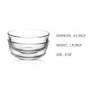 SWEEJAR 8 oz Glass Bowls Set(6 pack),Small for Kitchen,Dessert for