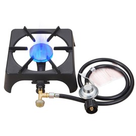 Vivicreate 10000 BTU Propane Garden Hiking Camp Camping Outdoor Stove cooker with CSA listed Regulator and gas hose (1)