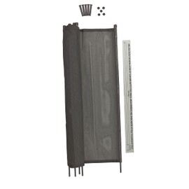 WaterWarden Pool Fence 5’ x 12’, Movable / Removable Child Safety Pool Fencing, Easy DIY Installation with Hardware, 5 Foot Inground Swimming Pool Fence to Protect Kids and Dogs, Grey Mesh, (48" H)