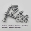 84Pcs M6 x 8mm,12mm,16mm,20mm,30mm,40mm Hex Pan Head Cap Bolts Nuts