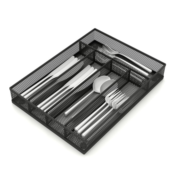 Sedegn Silverware Organizer Metal Mesh, Small Drawer Organizer, Utensil Cutlery