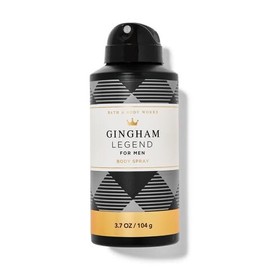 BBW White Barn Men's Collection Gingham Legend Body Spray 3.7oz