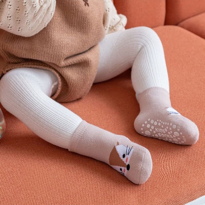 FedMois 6 Pairs Baby Kids Cozy Warm Winter Socks Anti-slip