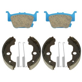 Youxmoto Zapatas de freno de tambor para Honda Rincon 650 (TRX650FA) 4x4 2003 2004 2005; TRX650FGA GPScape 2004 2005 Zapatas de freno delantero trasero