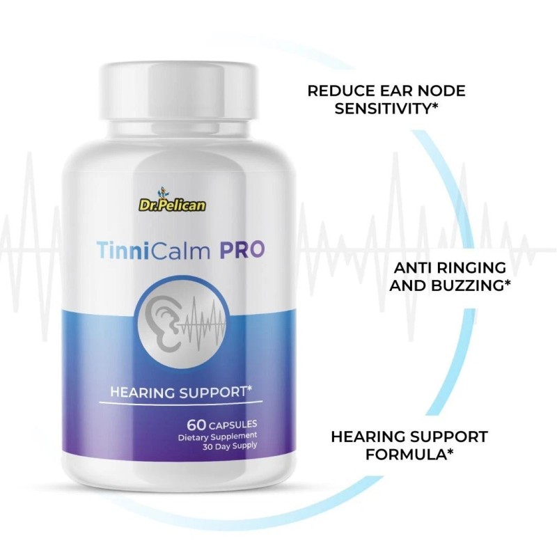 Pelican Vitamins TinniCalm Pro- Hearing Support- 60 Capsules