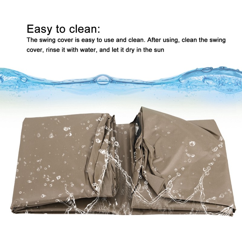 Swing Top Cover Replacement Outdoor Waterproof Dustproof Garden Swing Chair