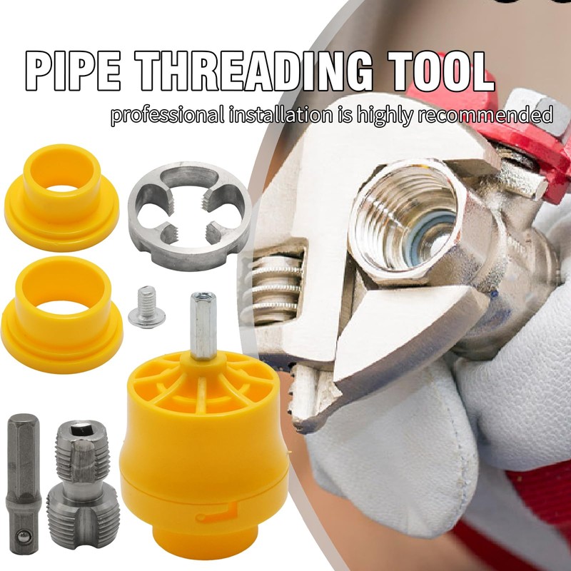 GMAPATS PVC Thread Kit, Pipe Threading Tool PVC Pipe Threader