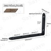 Sayayo Shelf Brackets 4Pcs, Heavy Duty Wall Brackets for Shelves