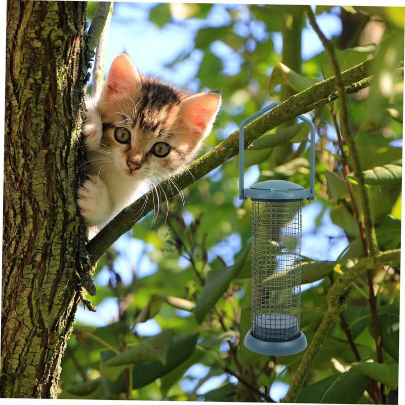 1pc Outdoor Bird Feeder Metal Bird Feeder Rainproof Bird Feeder