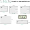 TheDisplayGuys - 25-Pack #99 Cotton Filled Cardboard Paper Jewelry Boxes
