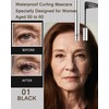 Mascara for Older Women 60 Plus,Black Prime Waterproof Length and