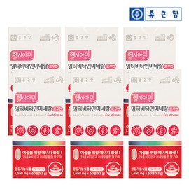 Chong Kun Dang Women's Multivitamin Mineral 60 tablets, 6 pcs, 23 types of multivitamins, comprehensive nutritional supplement / 종근당 여성 멀티비타민 미네랄 60정 6개 23종 종합비타민 종합영양제
