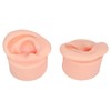 1 Pair Piercing Practice Ear Model Novice Soft Silicone Flexible