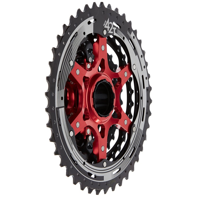SunRace Unisex Adult CSMX3 1142T 10 Speed Cassette - Black,
