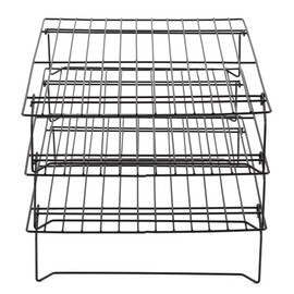 Rejilla de Enfriamiento de Acero Inoxidable Bandeja de Parrilla de Cocción Antiadherente para Pastel de Galletas Pastel de Pan Accesorios Apilables Bandeja de Enfriamiento para