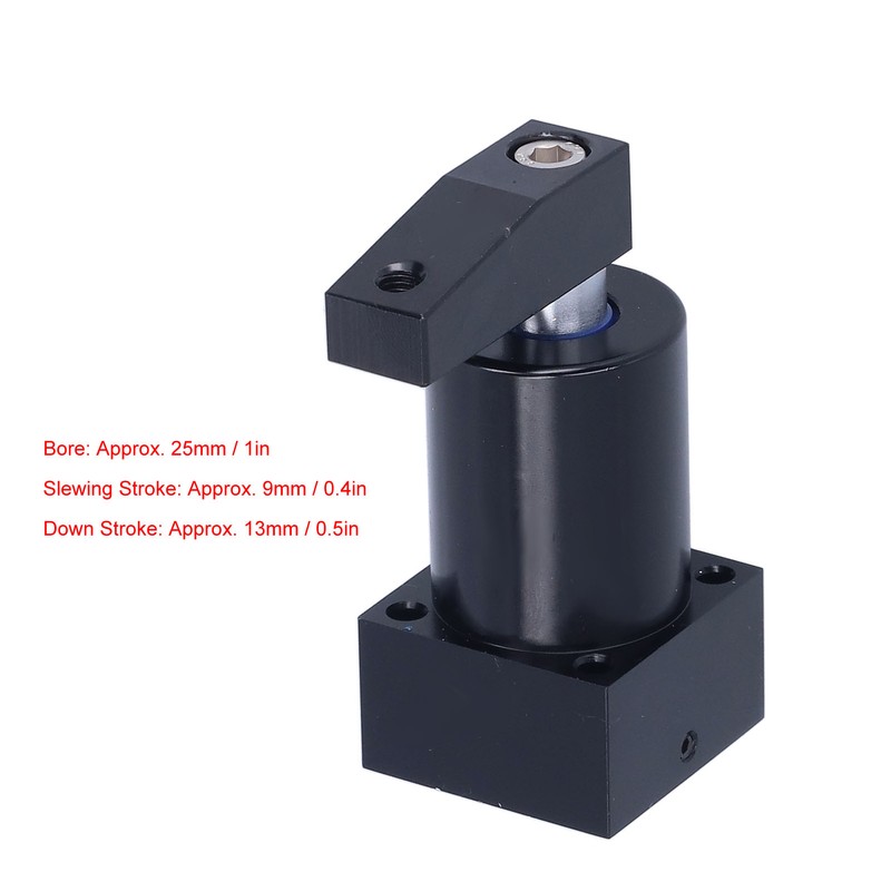 Pneumatic Swing Clamp Cylinder Hard 90 Degree Rotating Clamping Cylinders