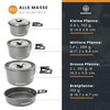 Bushpeak Camping Pots for Gas Cookers Camp Chef Camping Pot