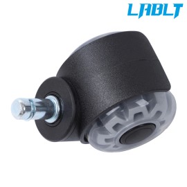 LABLT 5 × Heavy Duty 2" Office Chair Caster Wheels, Smooth Rolling 360° Steering