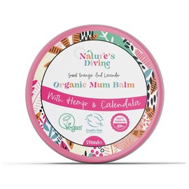 Nature's Divine Organic Mum Balm | 70ml Moisturising Nourishing & Hydrating Balm | Award Winning Formula | For Dry & Sensitive Skin | 100% Natural, Vegan & Cruelty Free Ingredients | Small UK Business