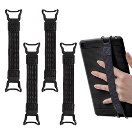 Asheyya 4 Pcs Elastic Hand Strap for Tablet, Non-slip Finger Holder Grip for Kindle Phone Etc