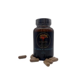 Organic Irish Sea Moss Capsules | 60 Vegan Capsules | GMO Free | Gordon Watkins Exclusive Botanical Blend (Spirulina)