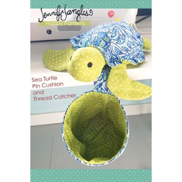 Jennifer Jangles Sea Turtle Pin Cushion and Thread Catcher by