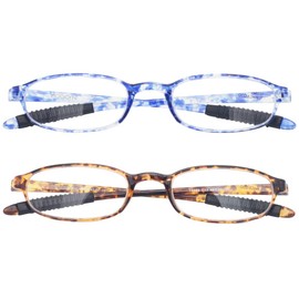 Mcoorn Lightweight Reading Glasses,Flexible(Memory Plastic) Readers,Unbreakable reading for Men and Women