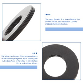 Operitacx Camera Microscope Adapter Ring to Thread Converter Easy Install Fits Microscope Objective Lens Replacement for Broken Camera Adapters