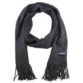 Gelante Men Classic Knit Winter Scarf Warm Double layer 2098-Dgray
