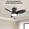 ocioc Quiet Ceiling Fan with LED Light DC motor 32