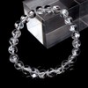 Gold Stone Crystal Bracelet, Iris Quartz, Natural Rainbow Included, 0.3